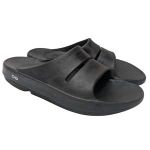 OOFOS OOahh Slide Sandal Women's Size 12 Men's 10 EU 43 Recovery Sandal Black